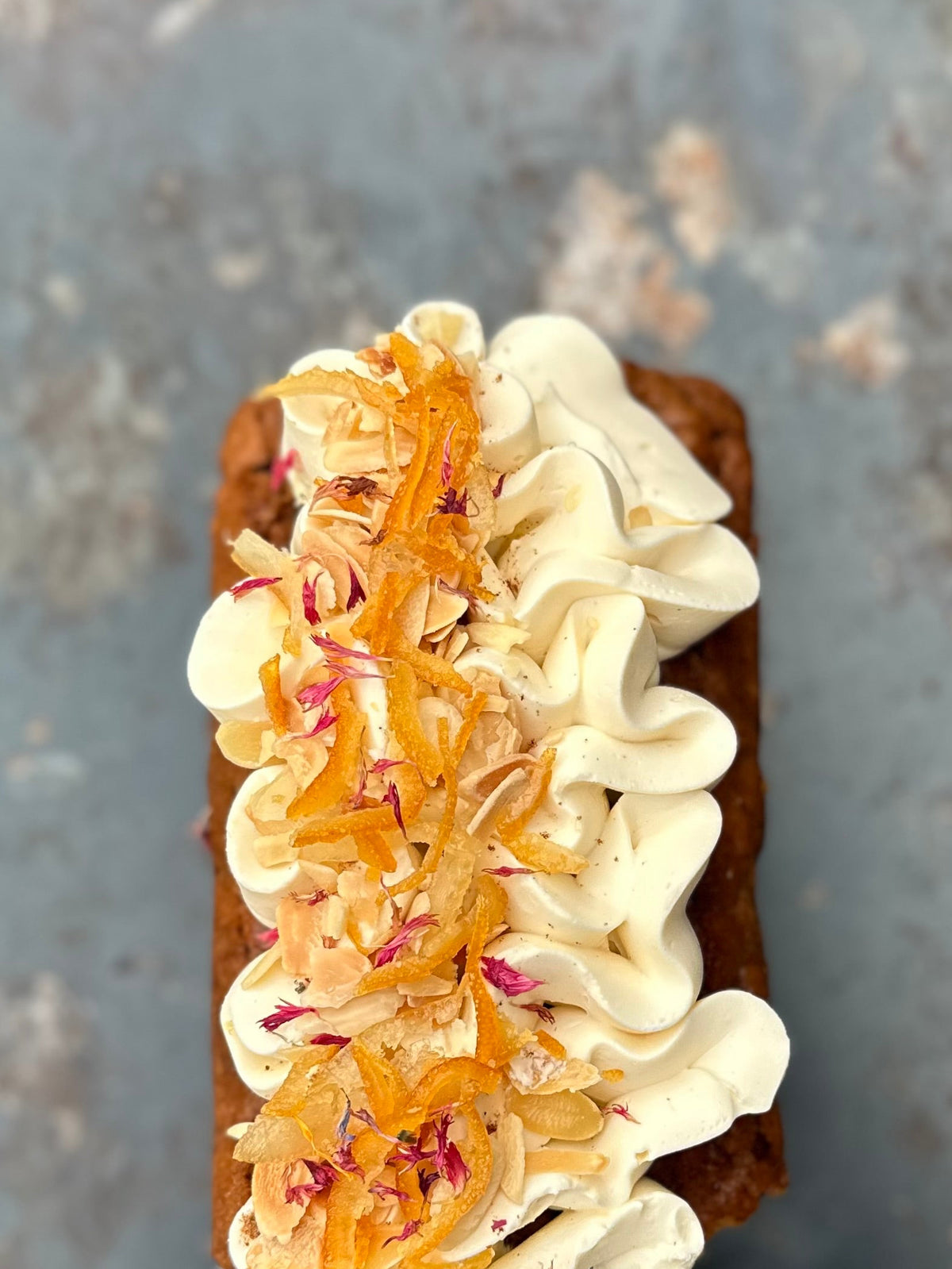 Spice Parsnip and roasted almond cake
