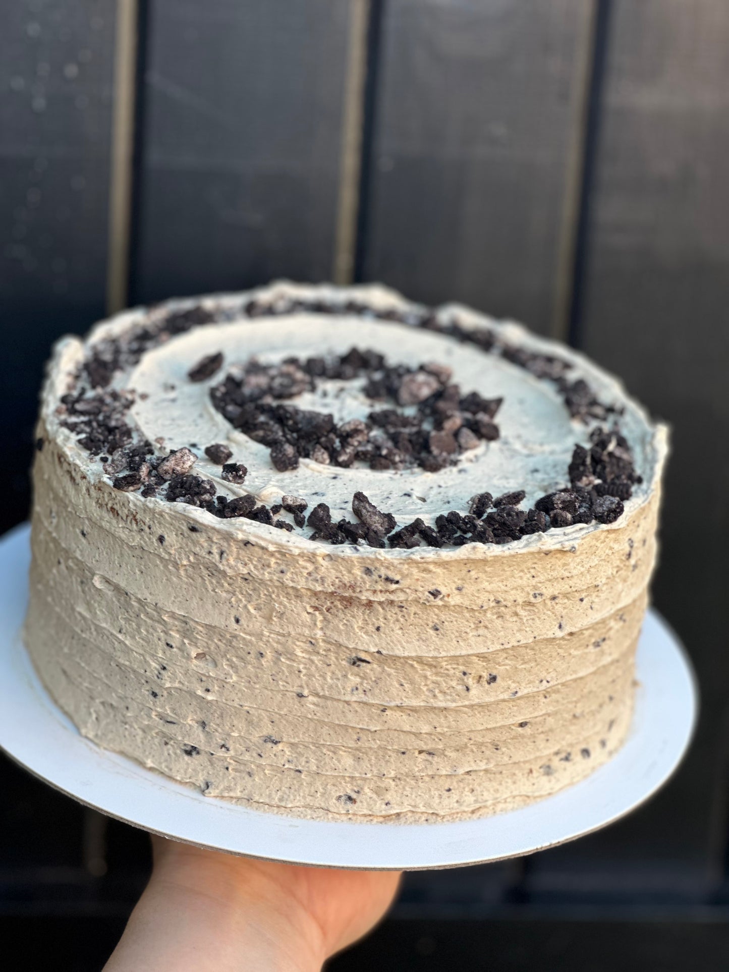 Oreo cake with expresso oreo buttercream