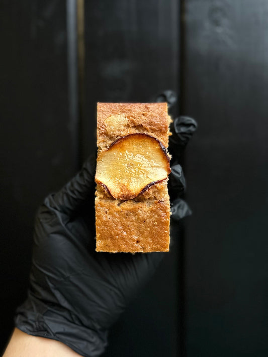 Rustic apple and brown sugar cake
