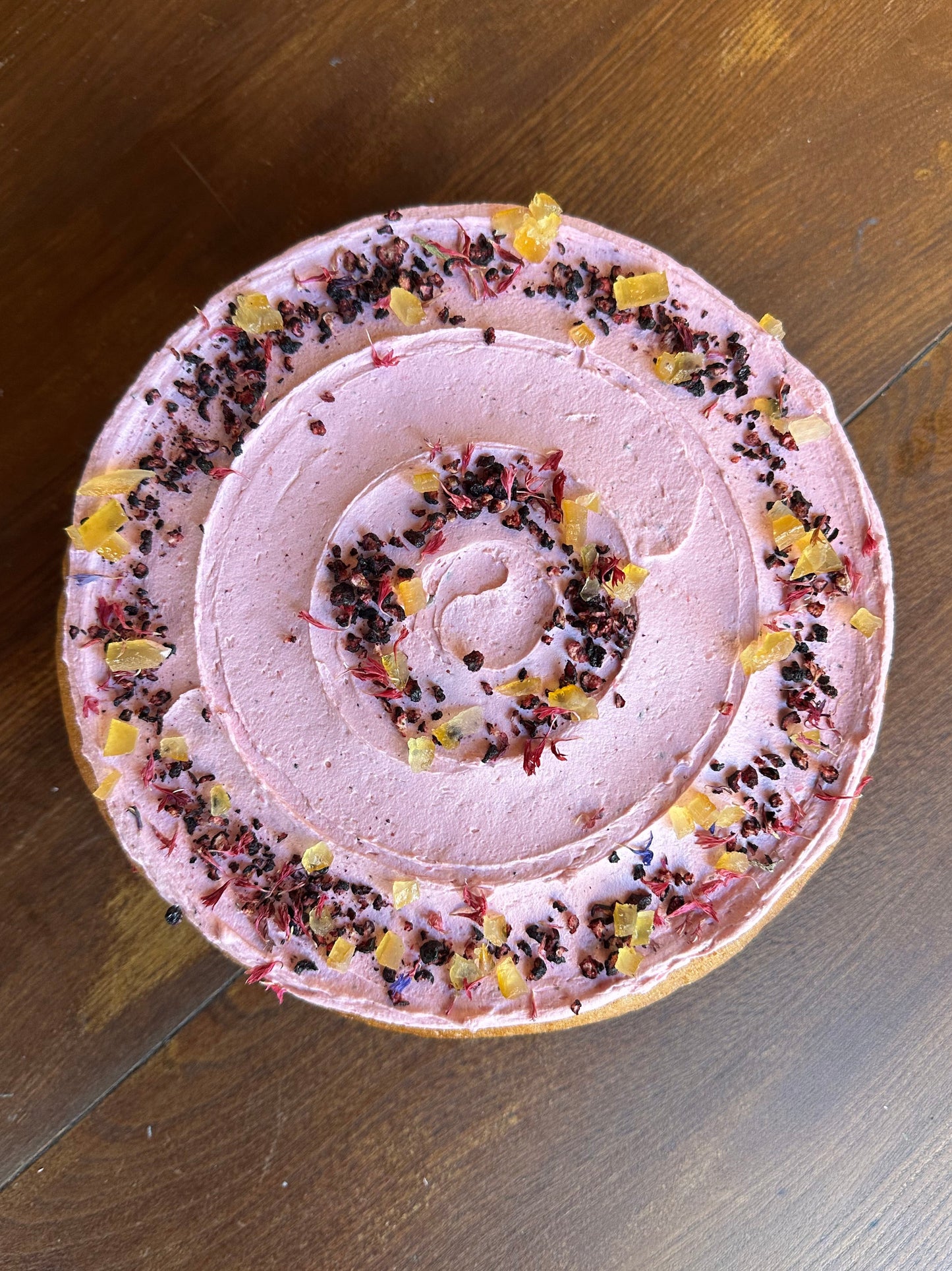 Lemon and blueberry cake