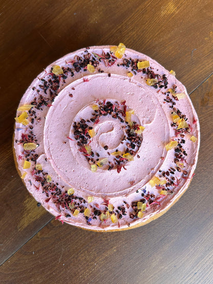 Lemon and blueberry cake