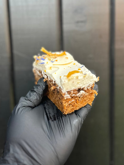 Walnut & Carrot cake with velvety cream cheese frosting