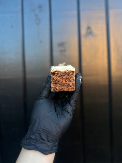 Carrot, pecan and orange cake with velvety cream cheese frosting