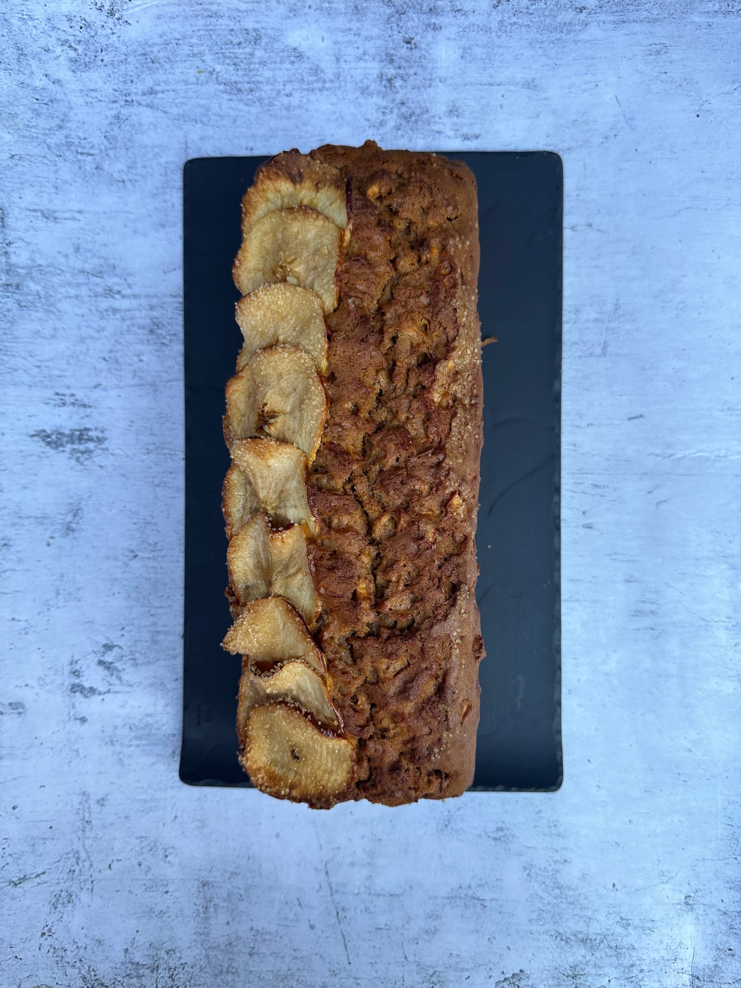 Rustic apple and brown sugar cake